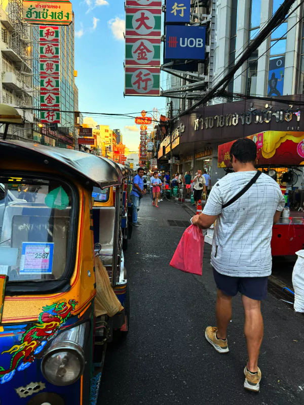 Walking in china town bangkok