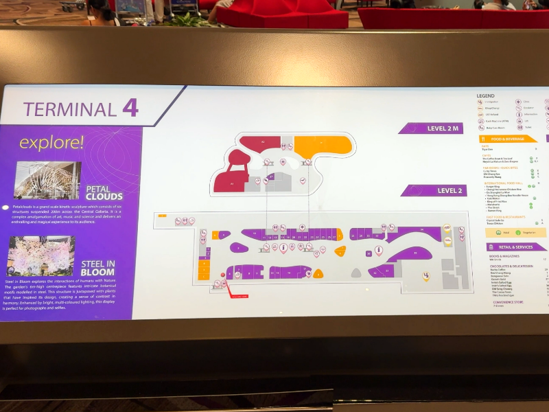 singapore changi airport map