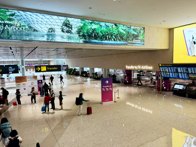 Singapore changi terminal 4 transfer