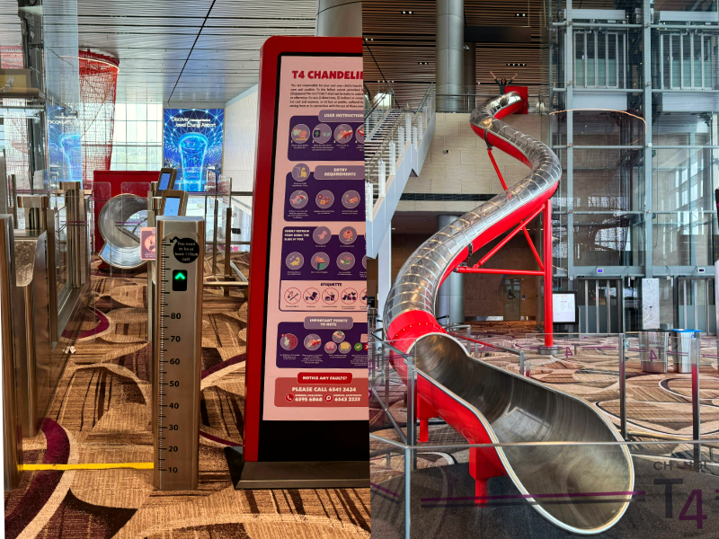 singapore airport slide