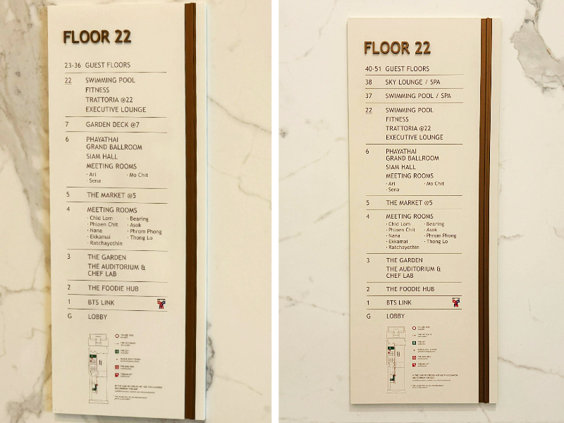 eastin grand phaya thai floor plan 22nd floor