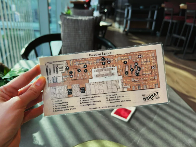 map of the buffet eastin grand phaya thai bangkok