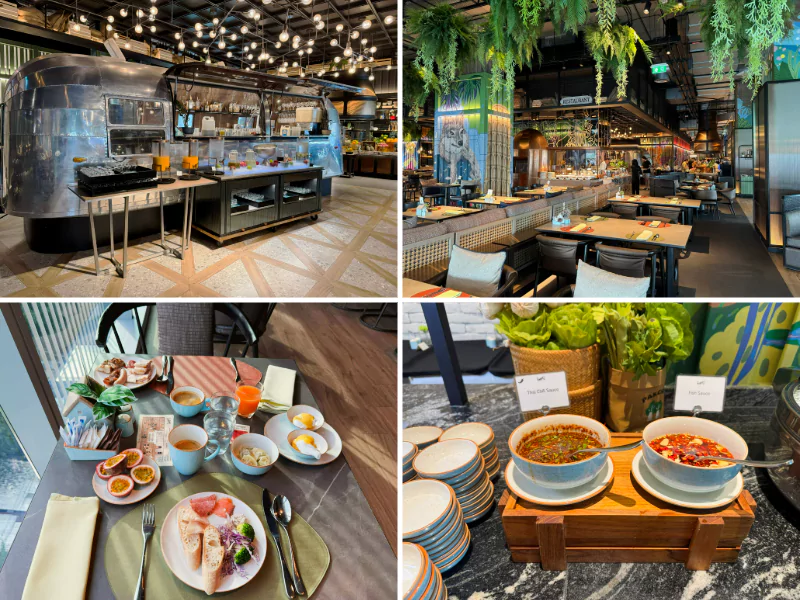 breakfast at the eastin grand phaya thai bangkok
