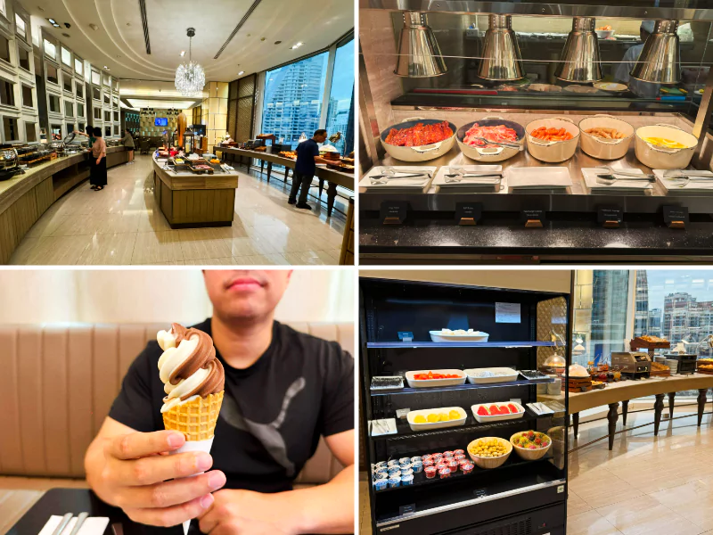 breakfast overview at blue spice restaurant grande centre point terminal 21 bangkok